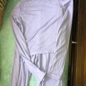 SHEIN Lavender Ribbed Jumpsuit